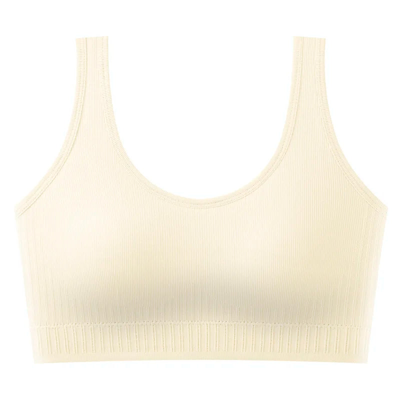 Women's Ribbed Scoop Neck Cropped Tank Top