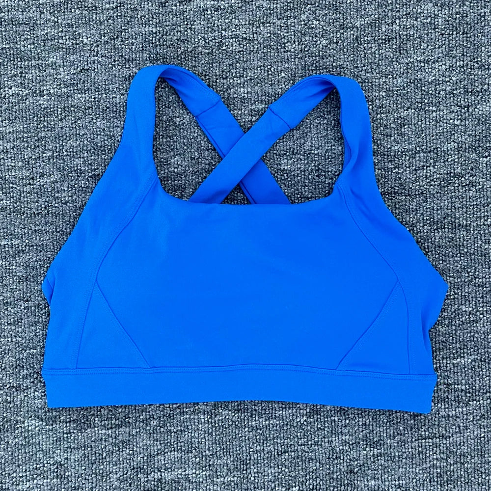 Women's Wide Cross Strap Sports Bra