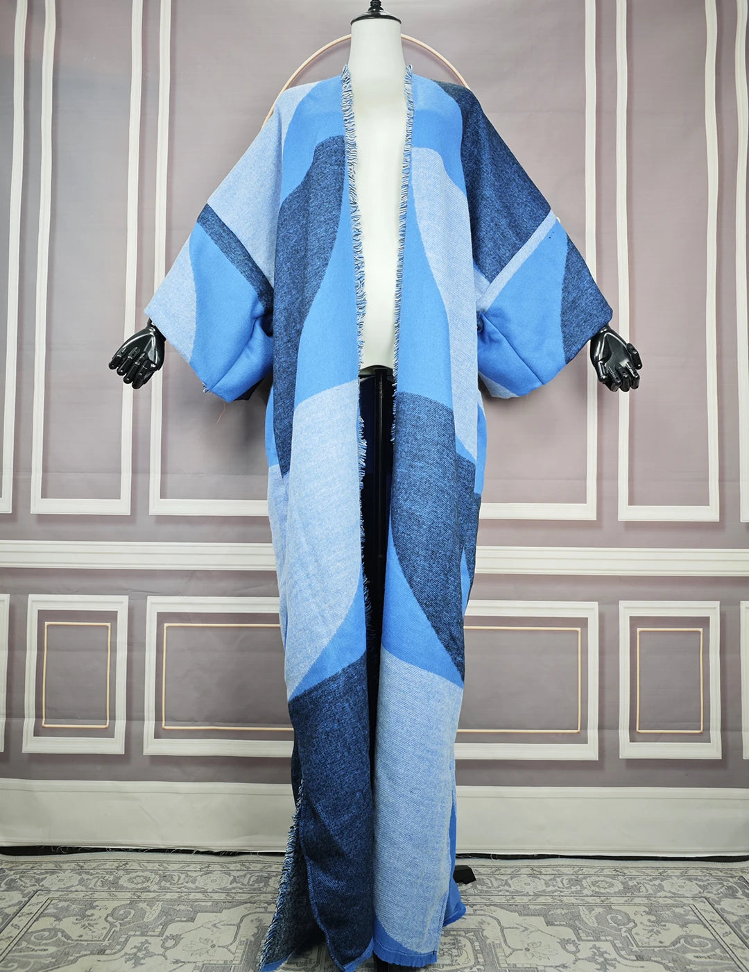 Camouflage Hooded Front Opening Poncho for Layering over Outfits