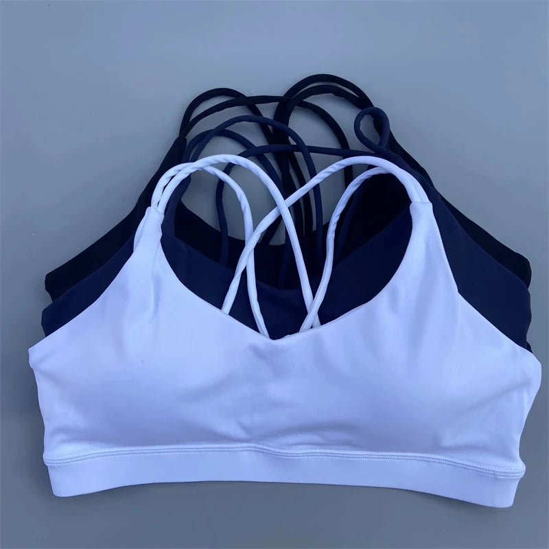 Women's Multi Strap Cross Back Sports Bra