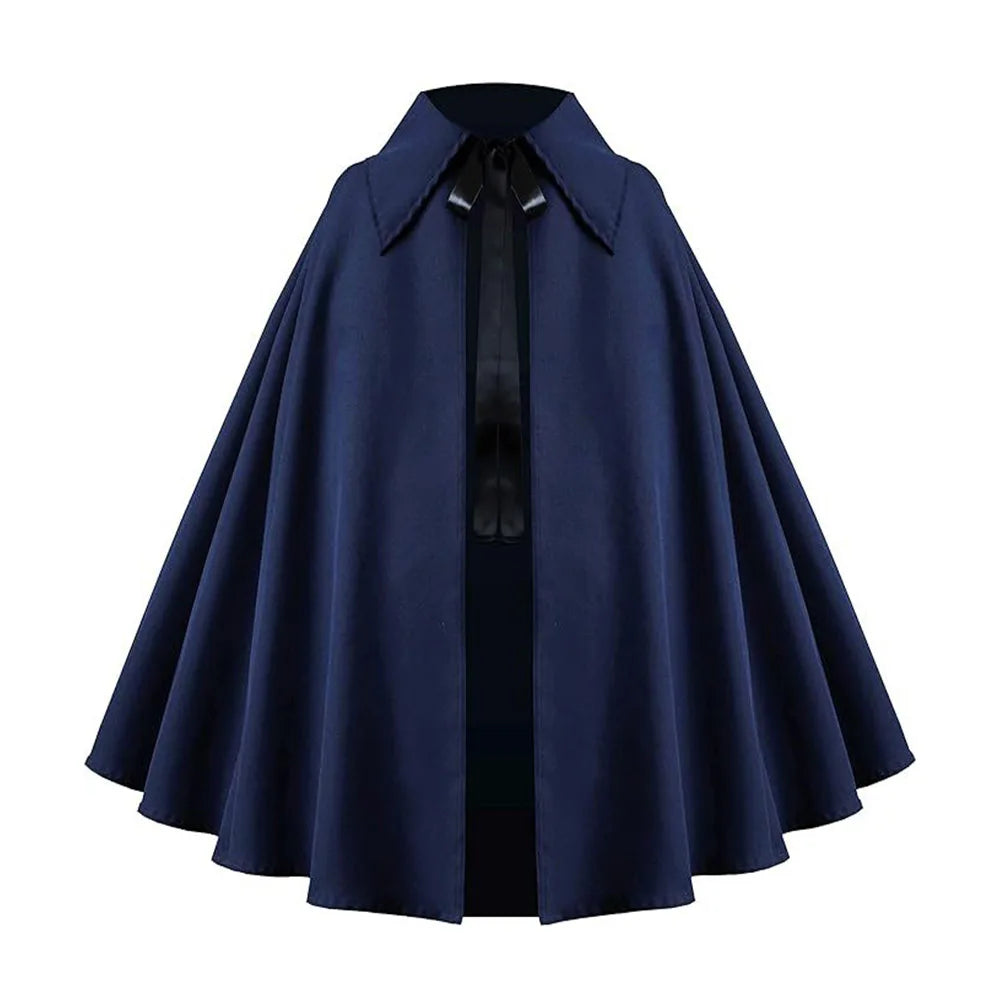 Short Hooded Velvet Cape for Layering over Outfits