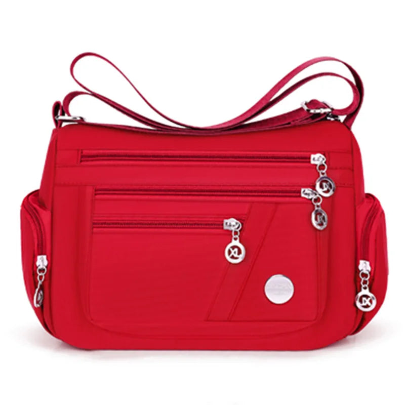 Multi Pocket Crossbody Bag with Adjustable Shoulder Strap