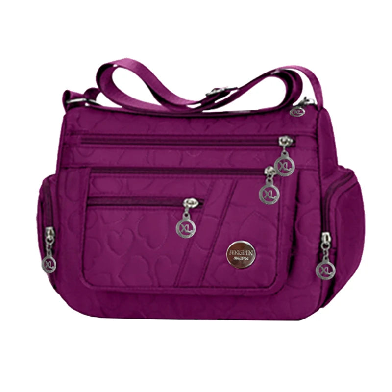 Multi Pocket Crossbody Bag with Adjustable Shoulder Strap