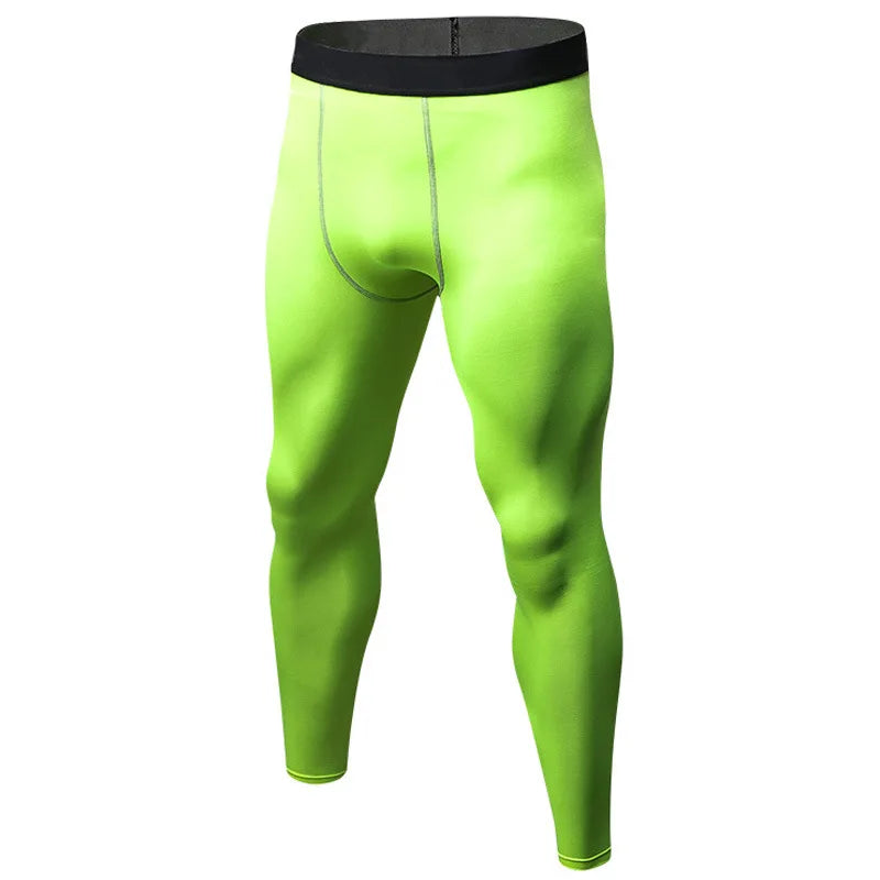 Men's Fitted Training Leggings for Gym and Running