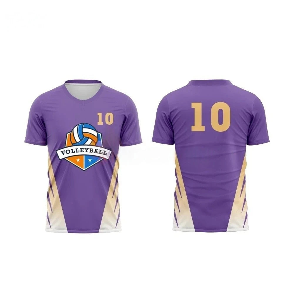 Volleyball Graphic Short Sleeve Crew Neck Sports T Shirt
