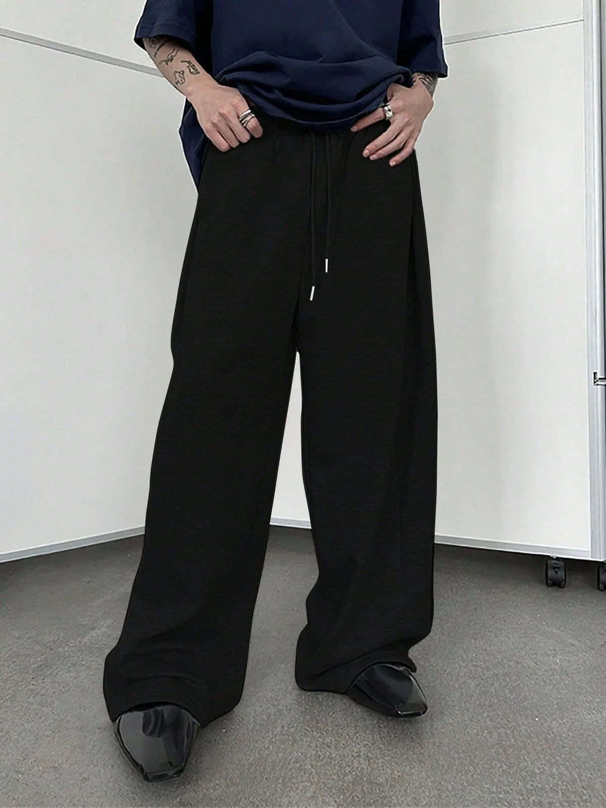 Full Length Loose Fit Casual Drawstring Running Jogger Pants