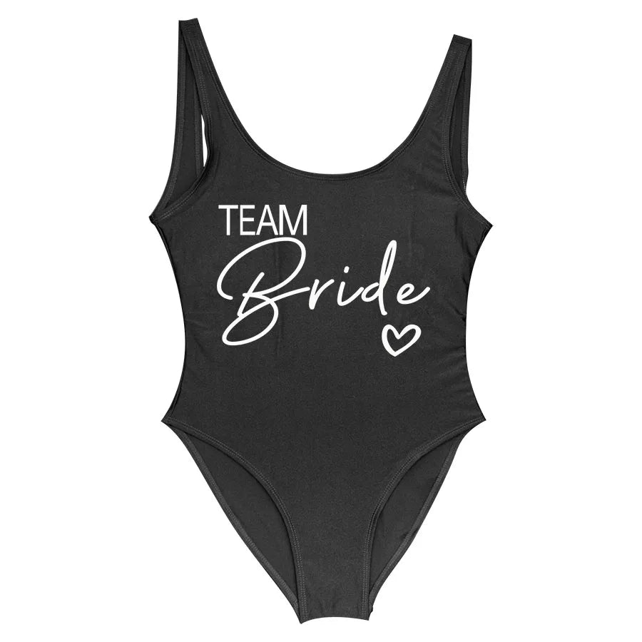 Team Bride One-Piece Swimsuit