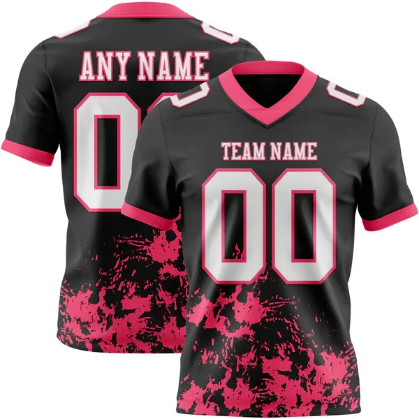 American Football Graphic Short Sleeve Crew Neck Sports T Shirt