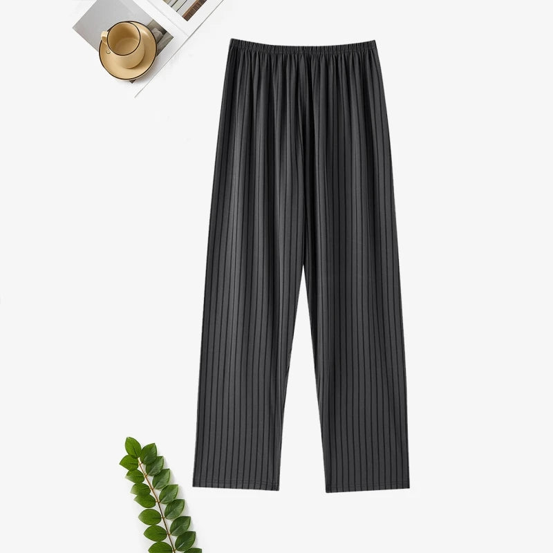 Men's Printed Elastic Waist Straight Leg Lounge Pajama Pants