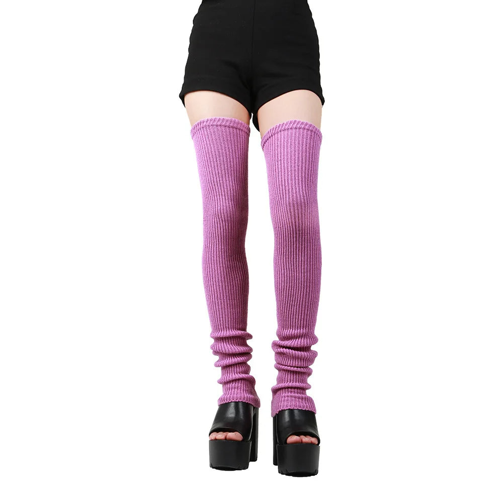 Solid Long Leg Warmers with Original Length Options