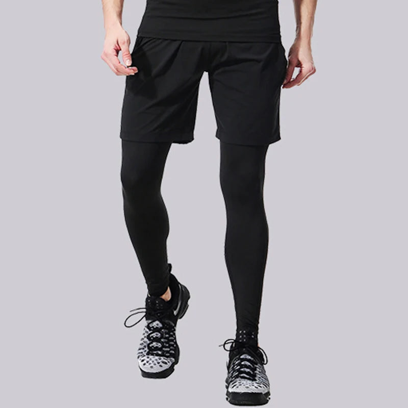 Men's Fitted Training Leggings for Gym and Running