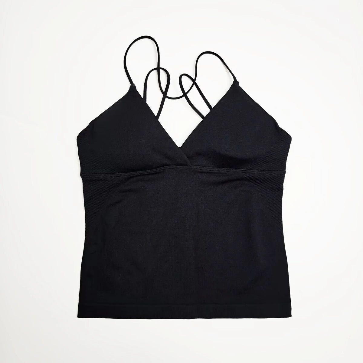 Women's Twist Front Thin Strap Tank Top For Workout Outfits