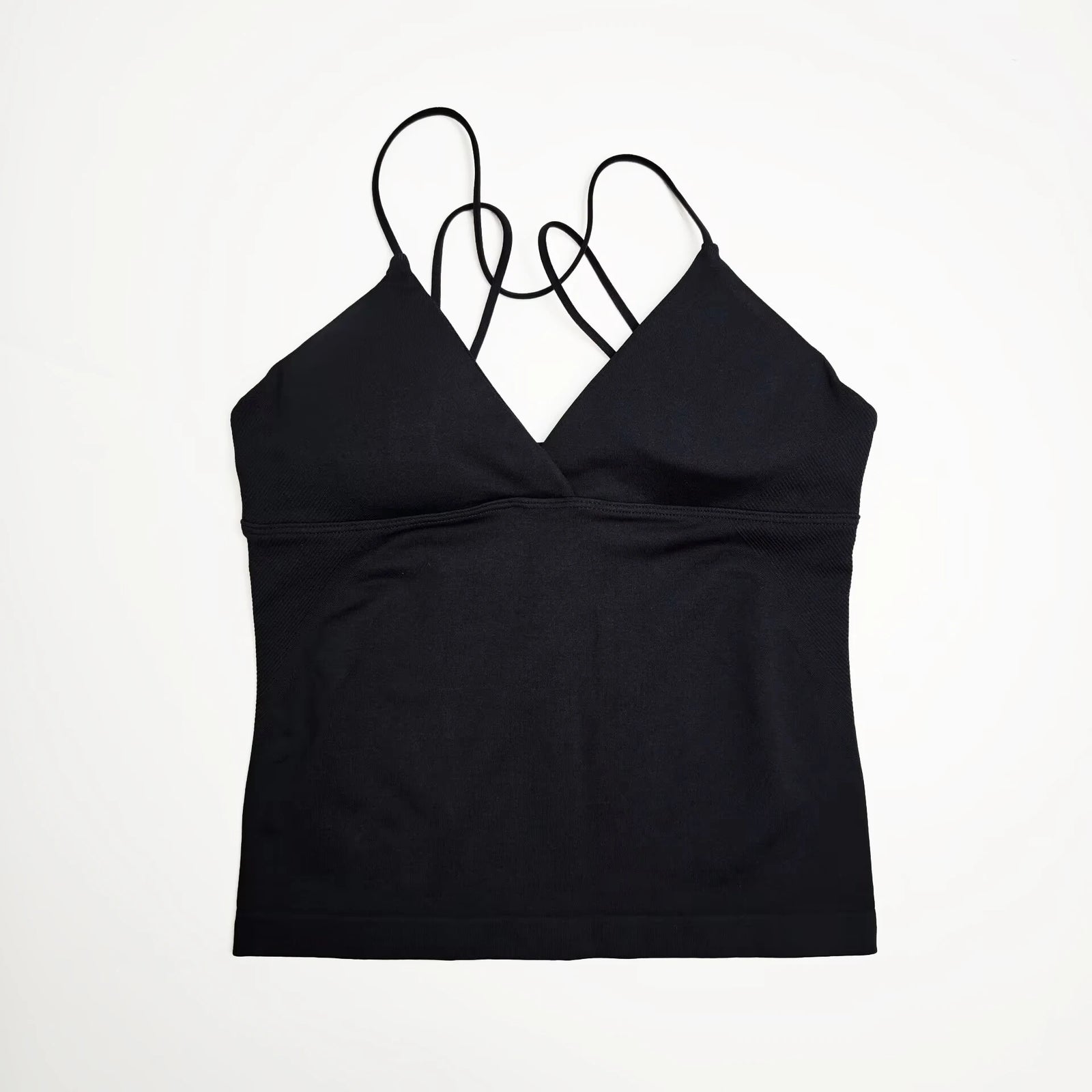 Women's Twist Front Thin Strap Tank Top For Workout Outfits
