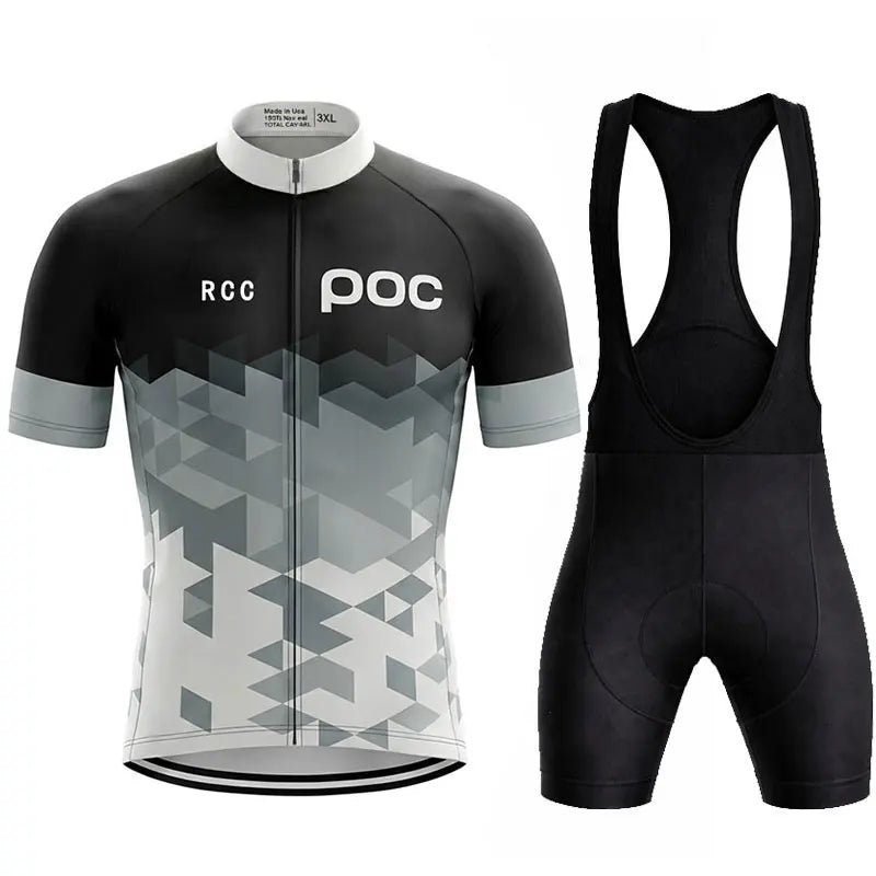 Men's Short Sleeve Cycling Jersey Set for Summer Road Bike Riding