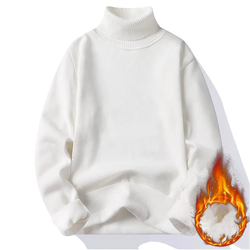 Men's Turtleneck Long Sleeve Knit Sweater