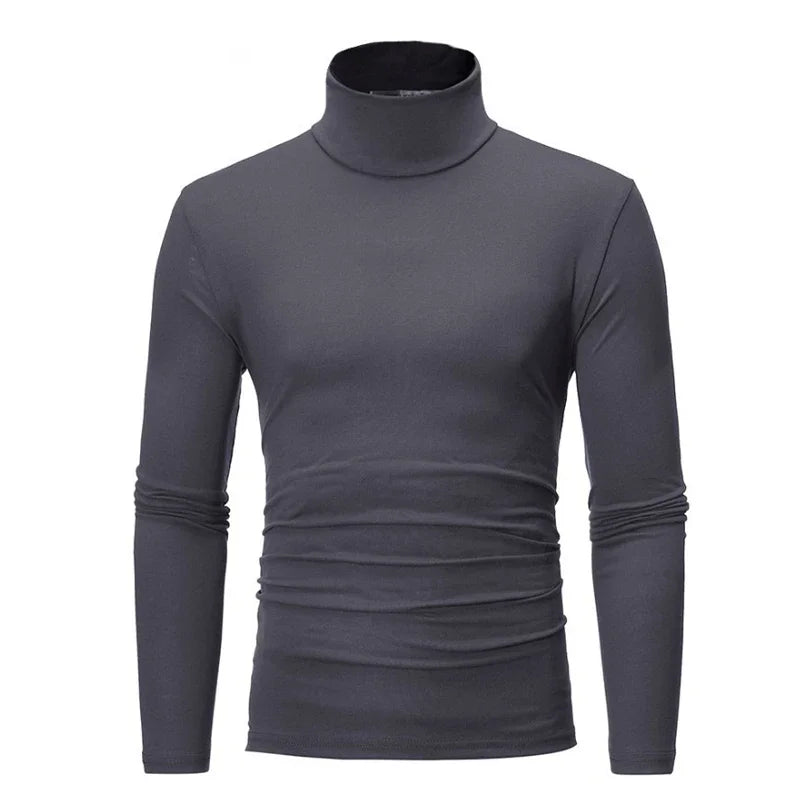 Men's Fitted Turtleneck Long Sleeve Sweater