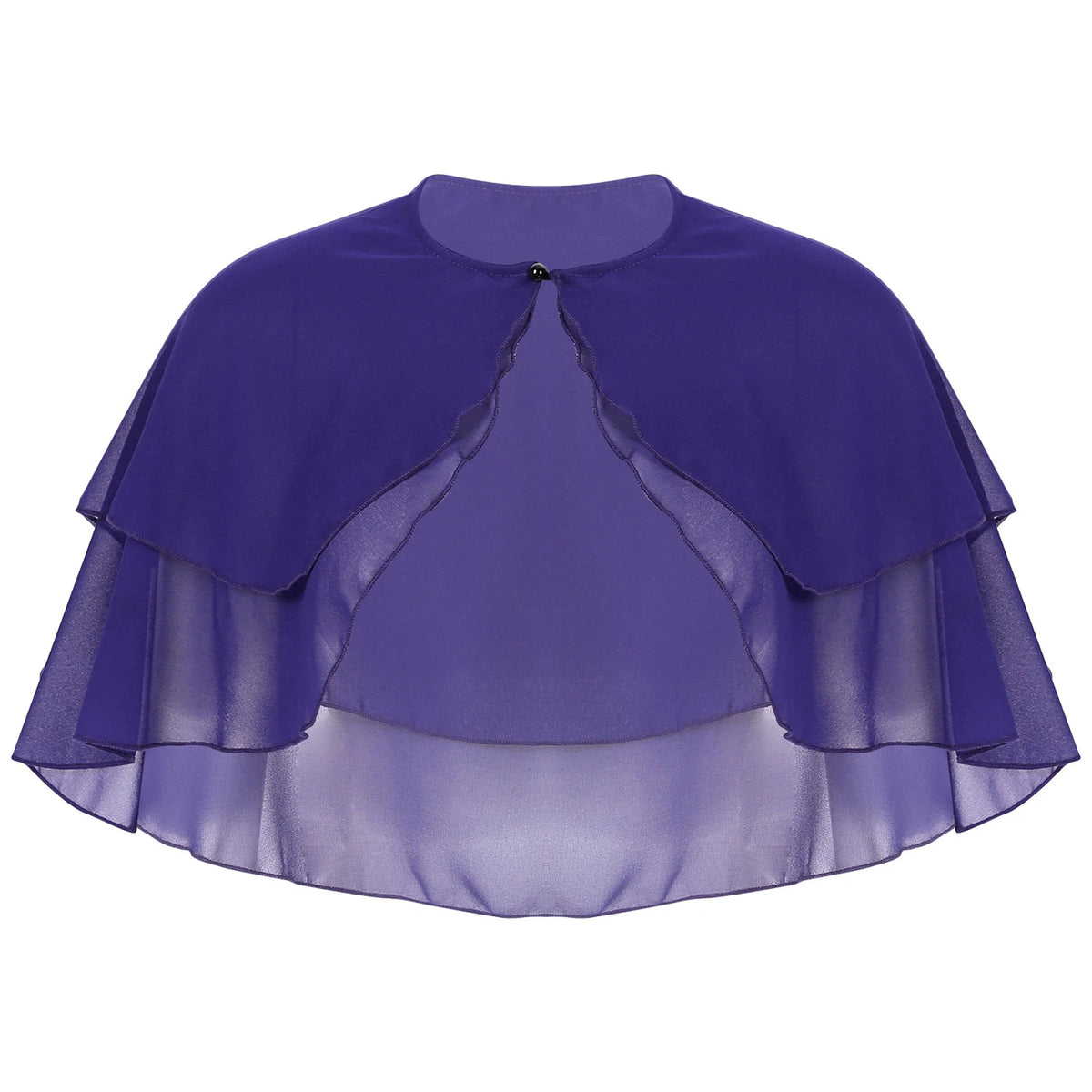 Layered Chiffon Capelet for Layering over Dresses and Tops