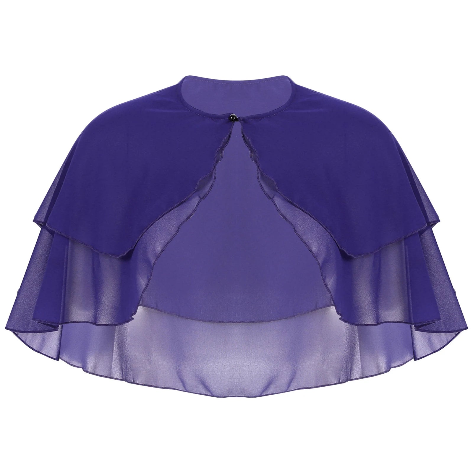 Layered Chiffon Capelet for Layering over Dresses and Tops
