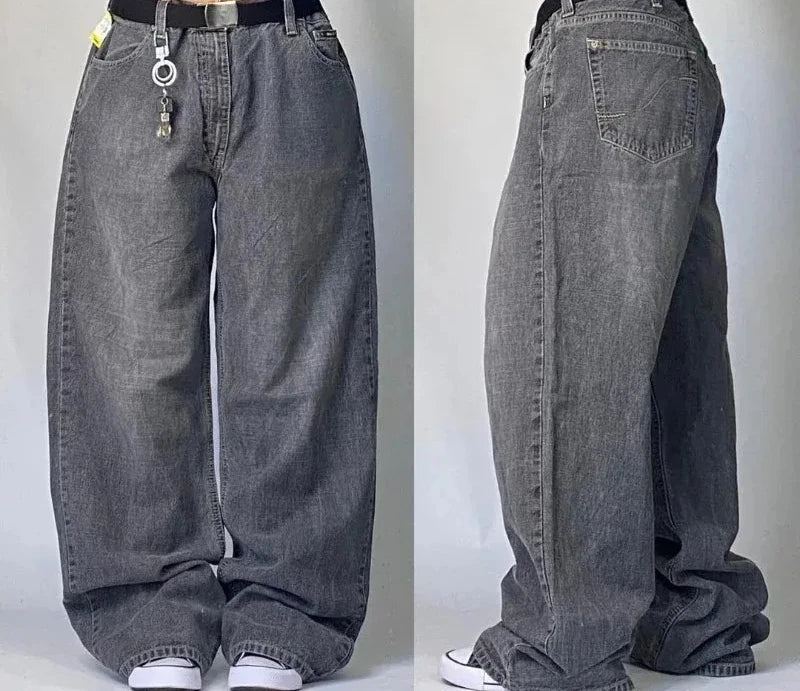 Women's Cargo Wide Leg Pocket Denim Jeans For Everyday Outfits