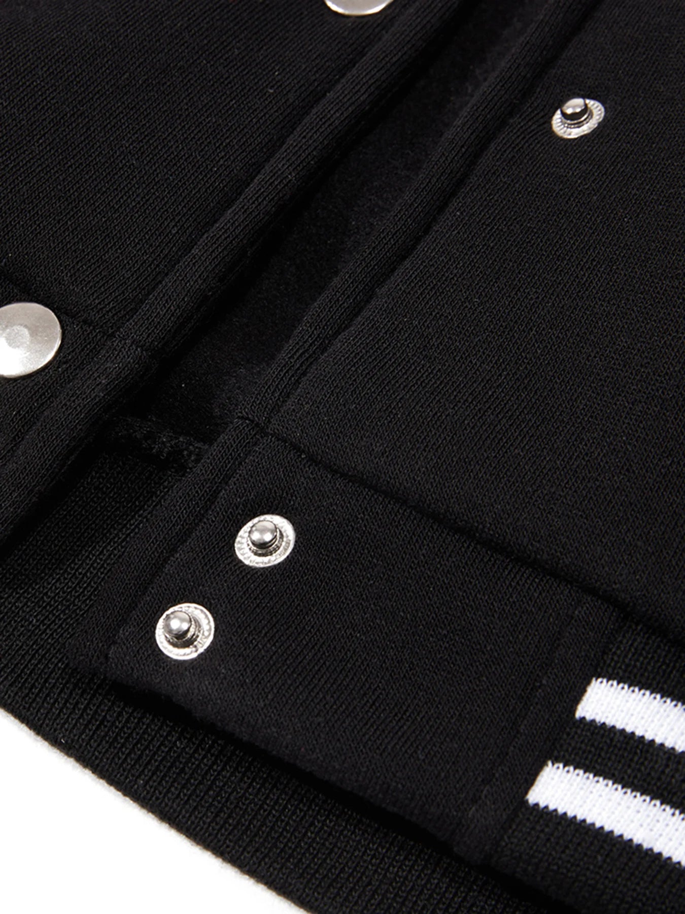 Graphic Long Sleeve Button Front Casual Varsity Style Jacket
