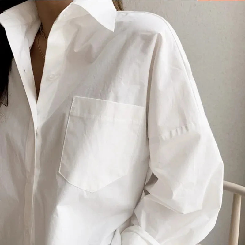 Women's Fitted Long Sleeve Shirt with Back Tie