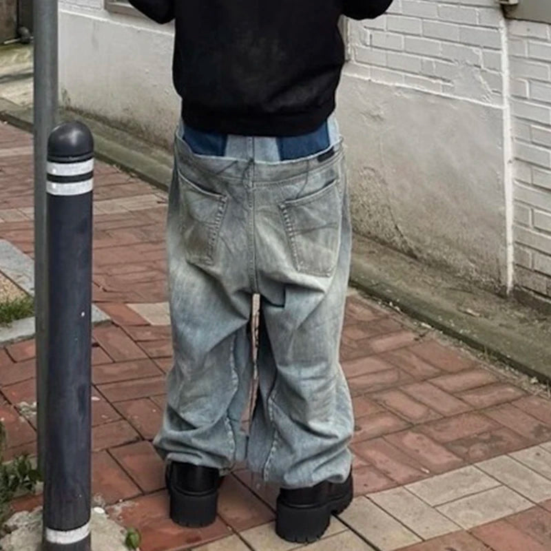Men's Wide Leg Denim Jeans for Casual Everyday Wear
