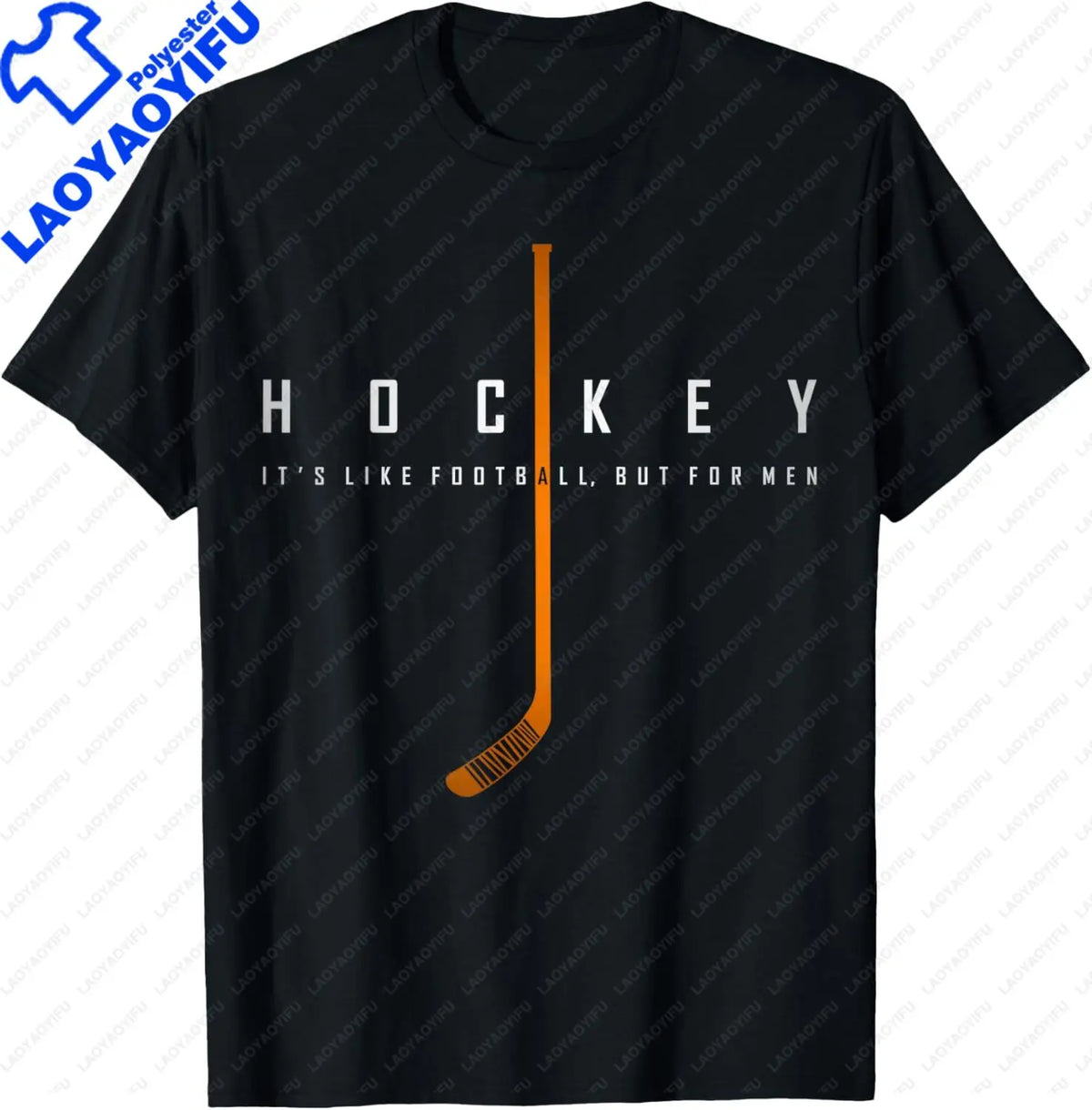 Hockey Letter Graphic Short Sleeve T-shirt For Sports Outfits