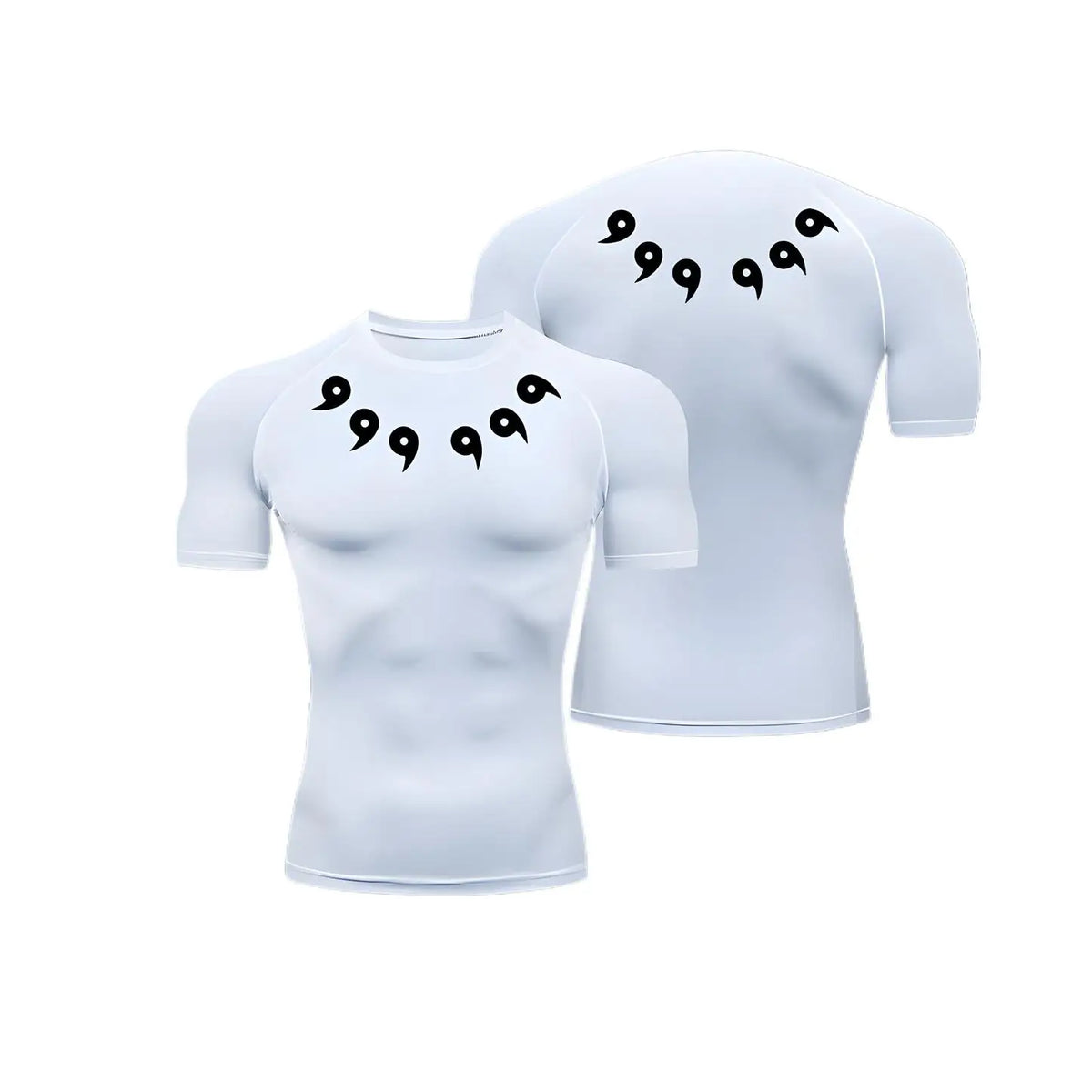 Anime Graphic Compression Short Sleeve T-shirt For Sports Outfits