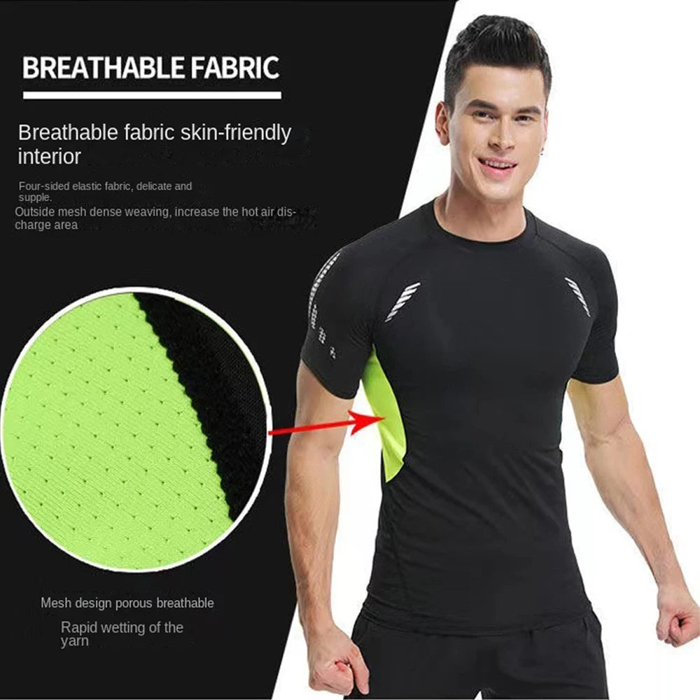 Fitted Sports Compression Shirt with Original Sleeve Style Options