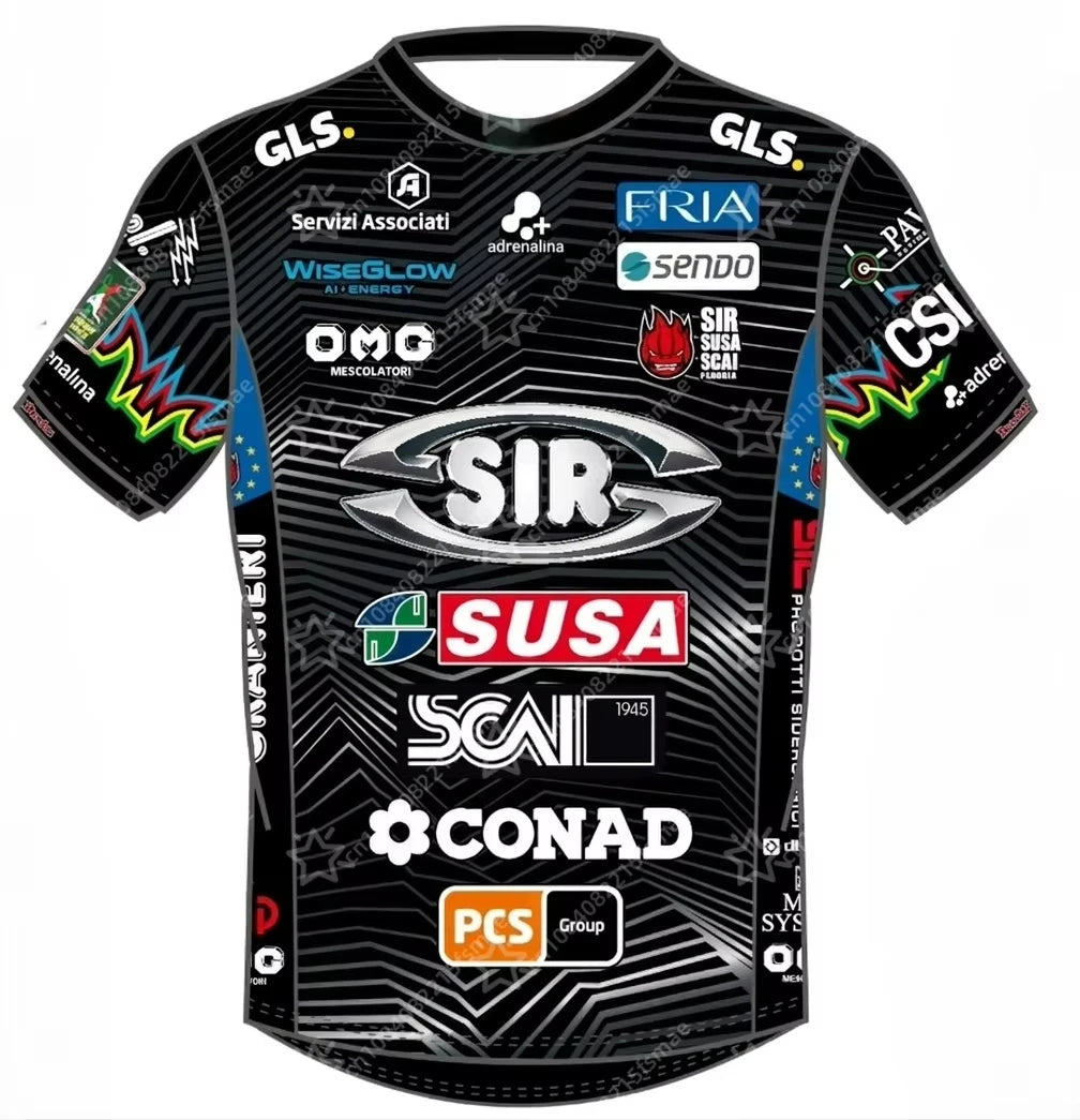 Perugia Number Six Volleyball Short Sleeve Jersey For Sports Outfits