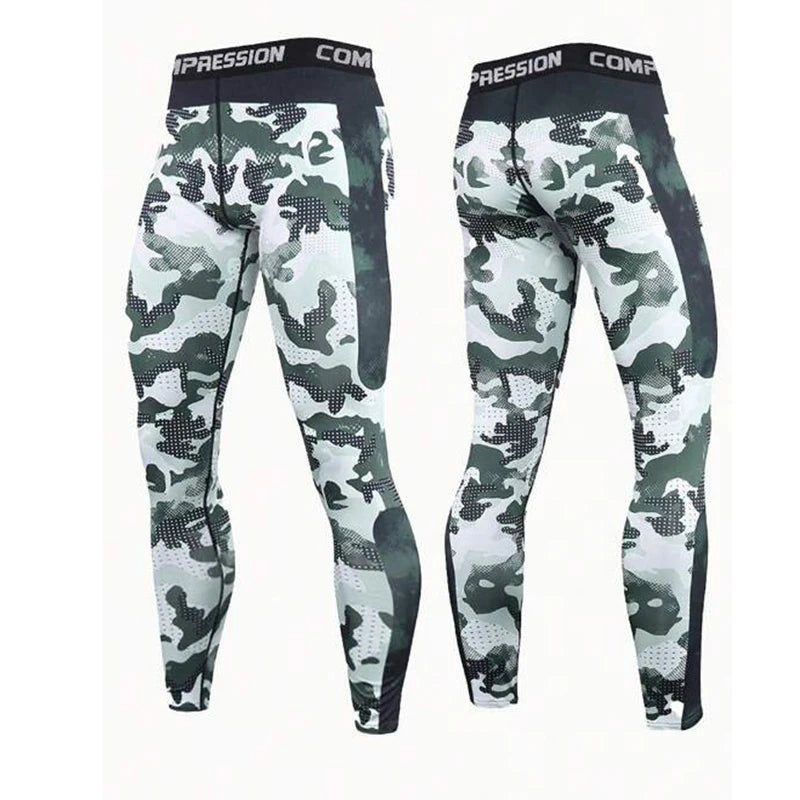 Men's Fitted Elastic Waist Training Leggings For Everyday Wear