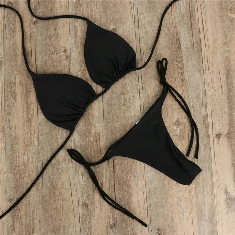 Solid Color Bikini