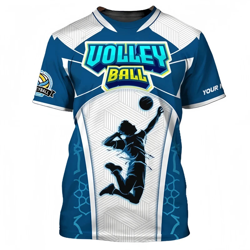 Volleyball Graphic Short Sleeve T-shirt For Sports Outfits
