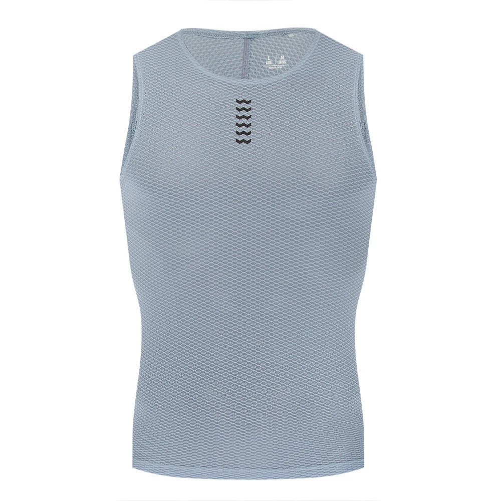 Sleeveless Crew Neck Cycling Base Layer Tank Top