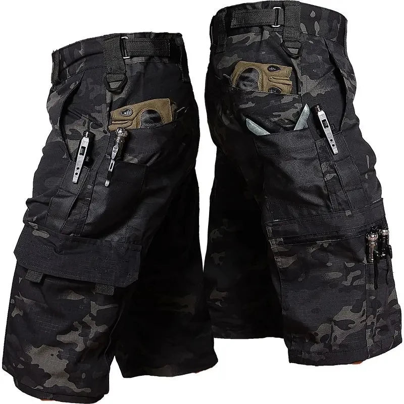 Men's Multi-Pocket Tactical Cargo Shorts
