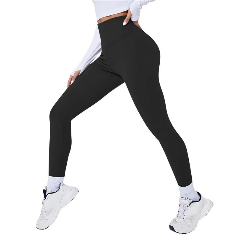 Women's Panelled Full Length Leggings For Workout Outfits
