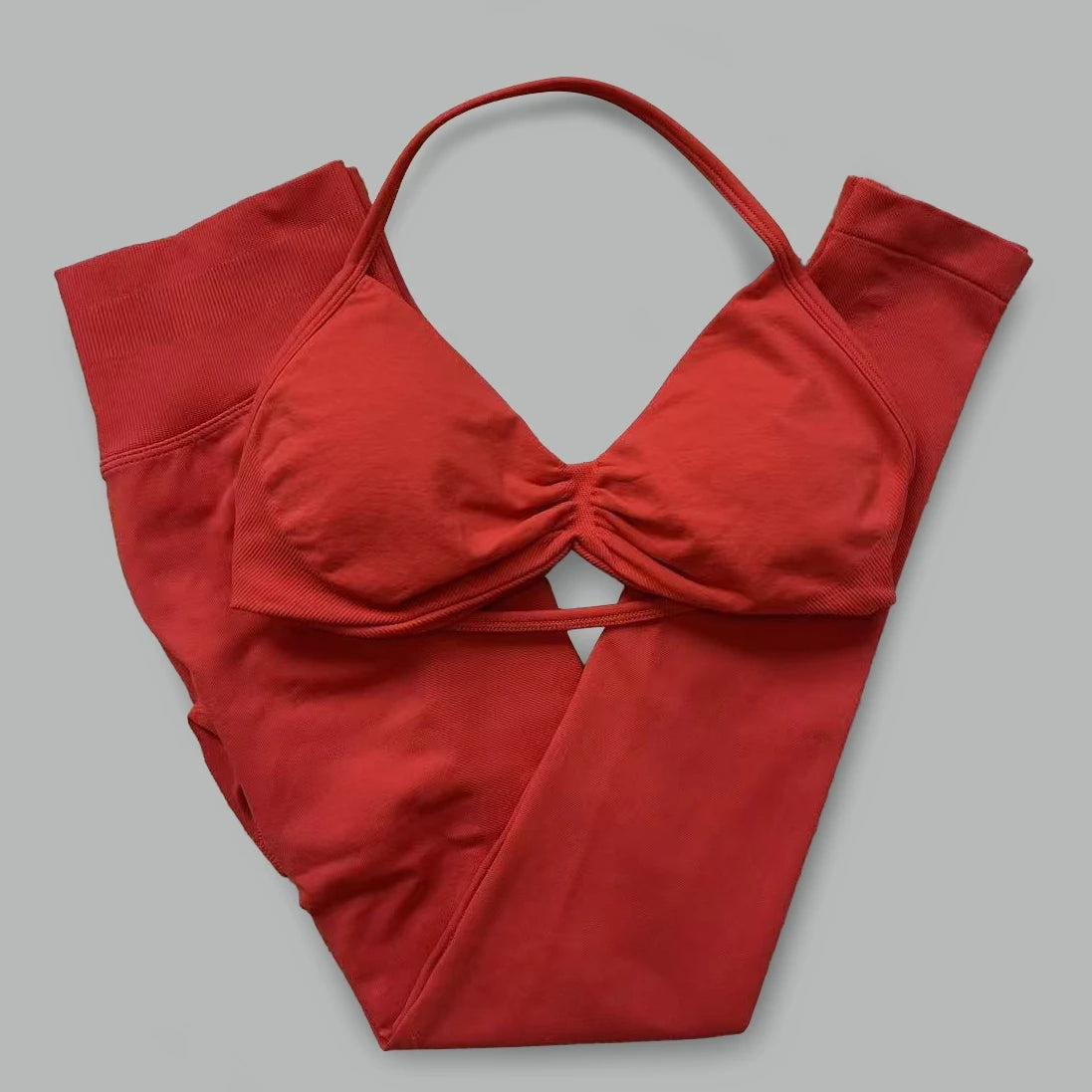 Women's Halter Bra And Leggings Yoga Set For Workout Outfits