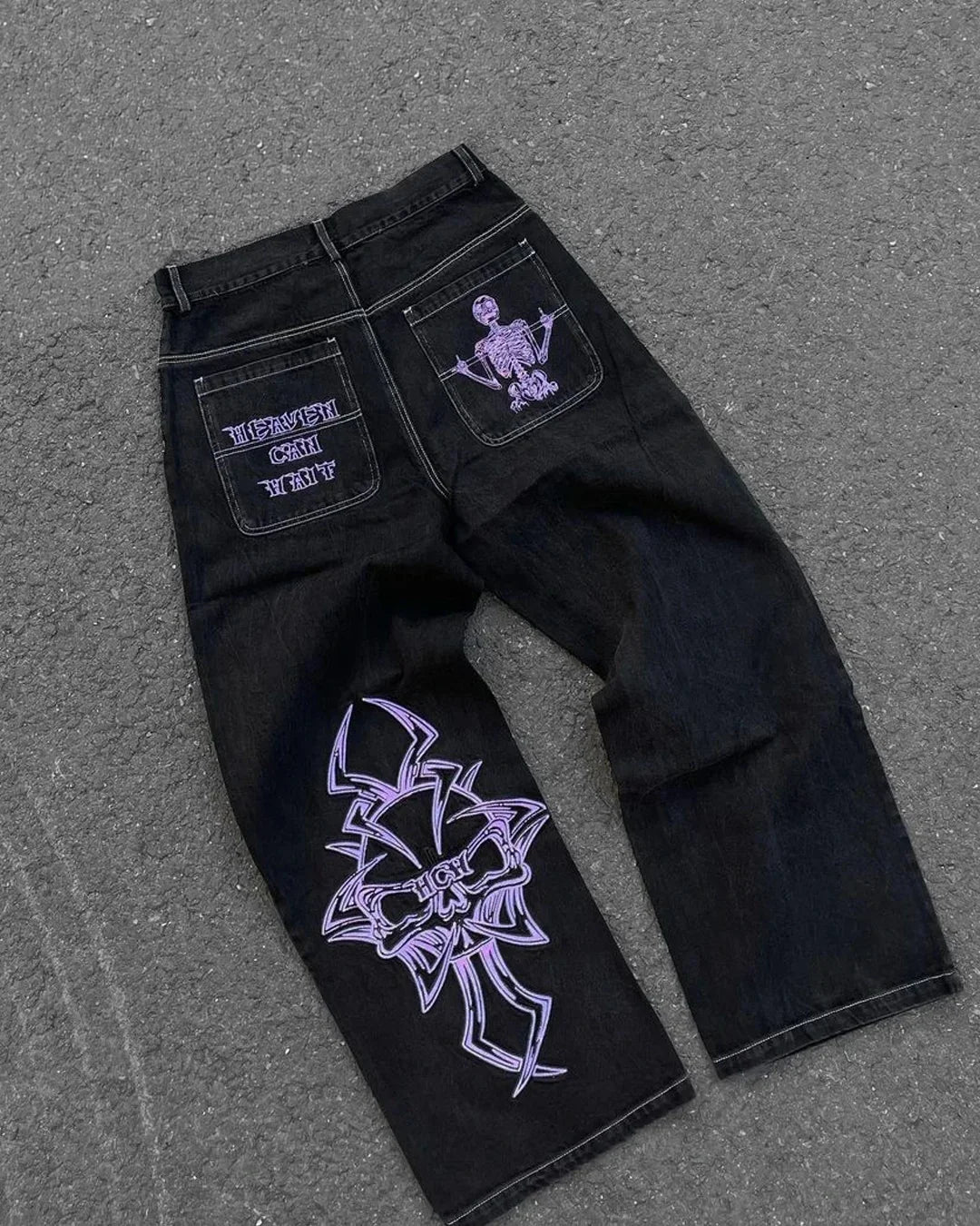 Men's Wide Leg Denim Jeans for Casual Everyday Wear