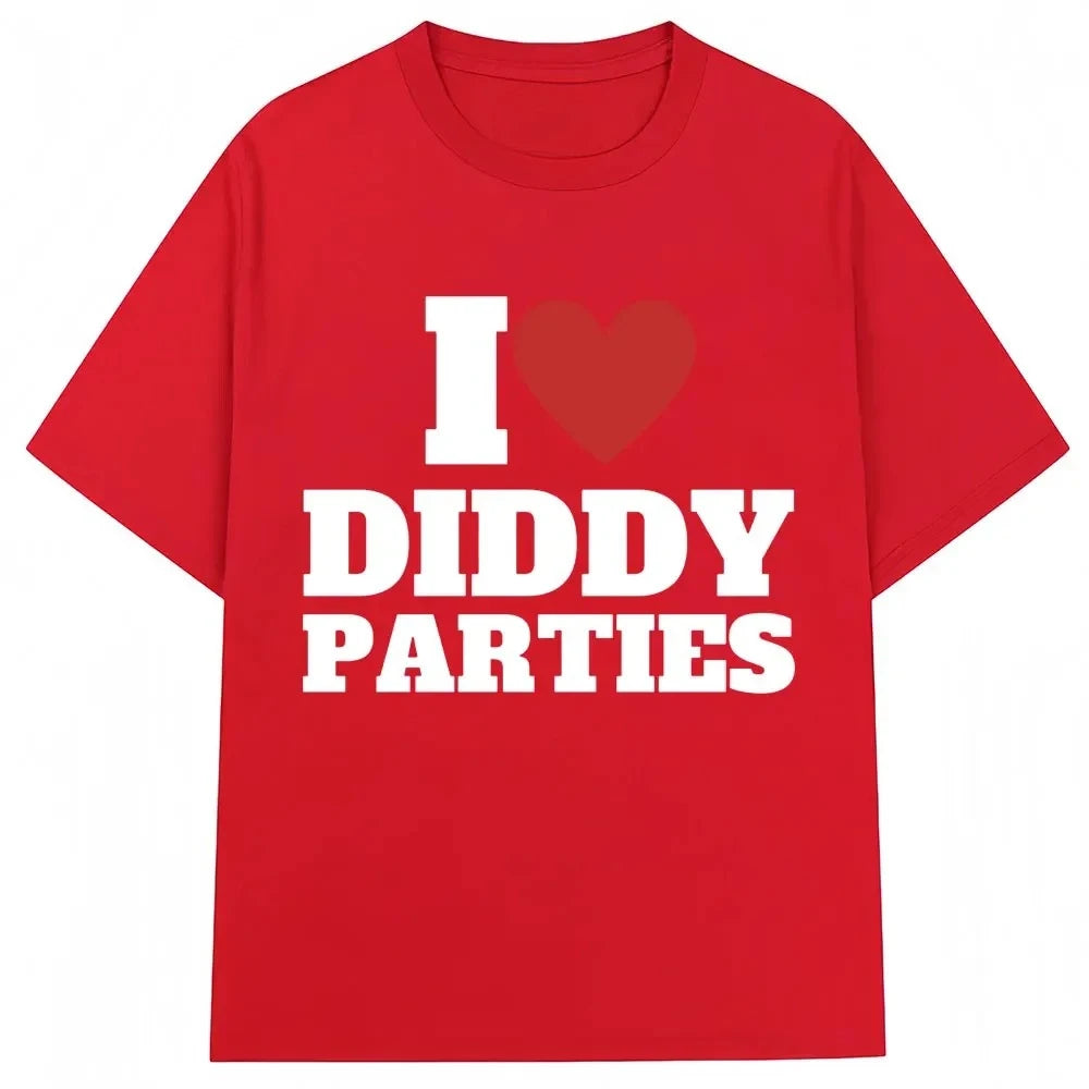 Unisex I Love Diddy Parties Graphic Short-Sleeve T-Shirt