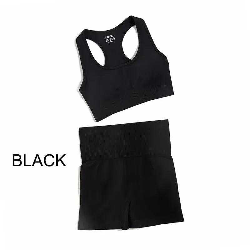 Women's Variable Sleeve Top And Bottoms Yoga Set