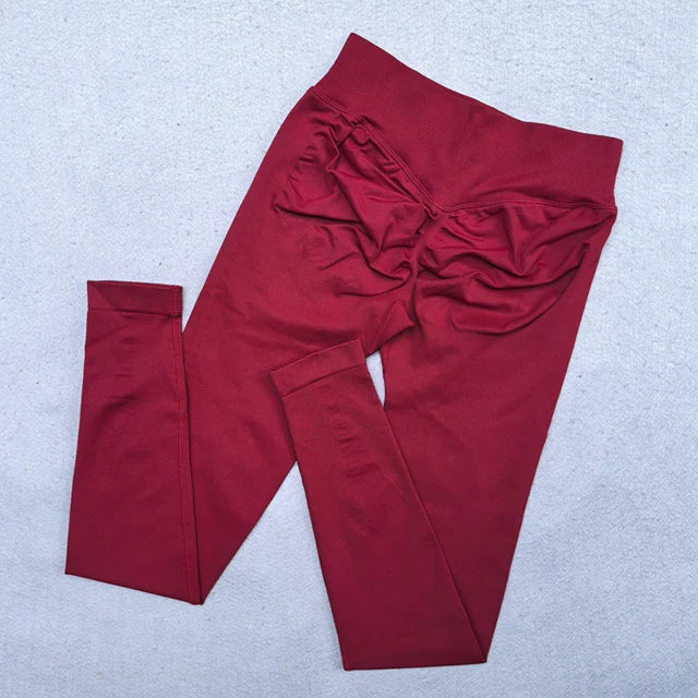 Women’s Ribbed-Waist Yoga Leggings