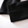 Autumn Winter Light Luxury Lace Collar V Neck Slim Three Quarter Sleeve Elegant Black Midi Dress 4XL