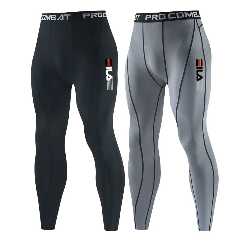 Men's Fitted Training Leggings for Gym and Running