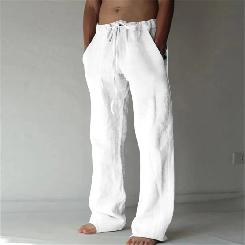 Men's Drawstring Waist Casual Pants For Everyday Wear