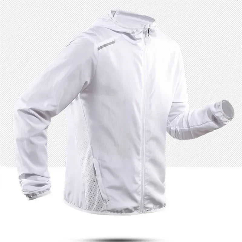 Women's Hooded Long Sleeve Zip Front Jacket For Workout Outfits