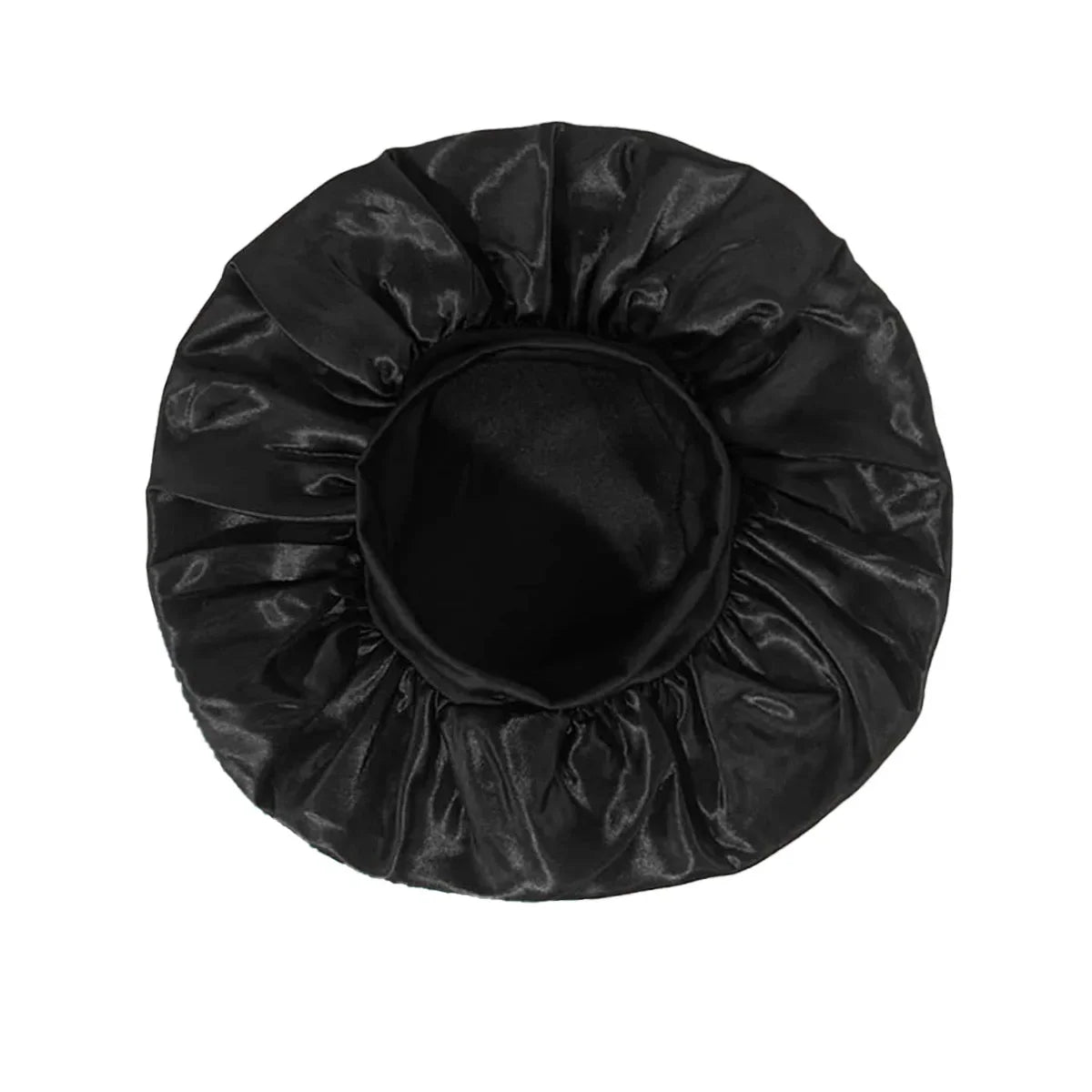 Women's Satin Sleep Bonnet with Wide Elastic Band and Color Options