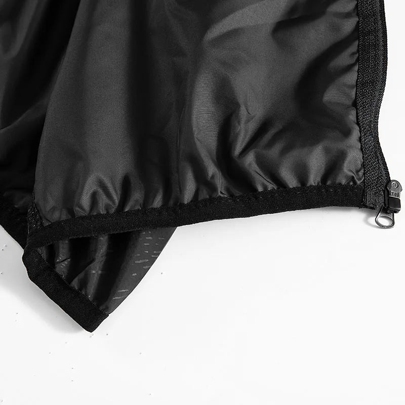 Hooded Long Sleeve Full Zip Outdoor Hiking Jacket with Pockets