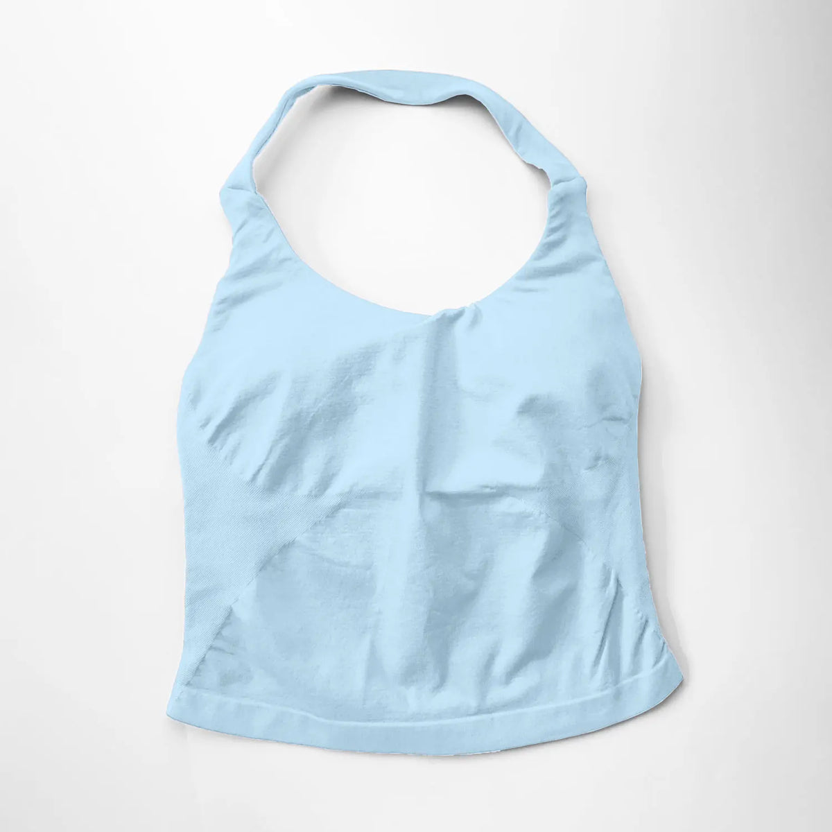 Women's Halter Neck Longline Fitted Tank Top For Workout Outfits