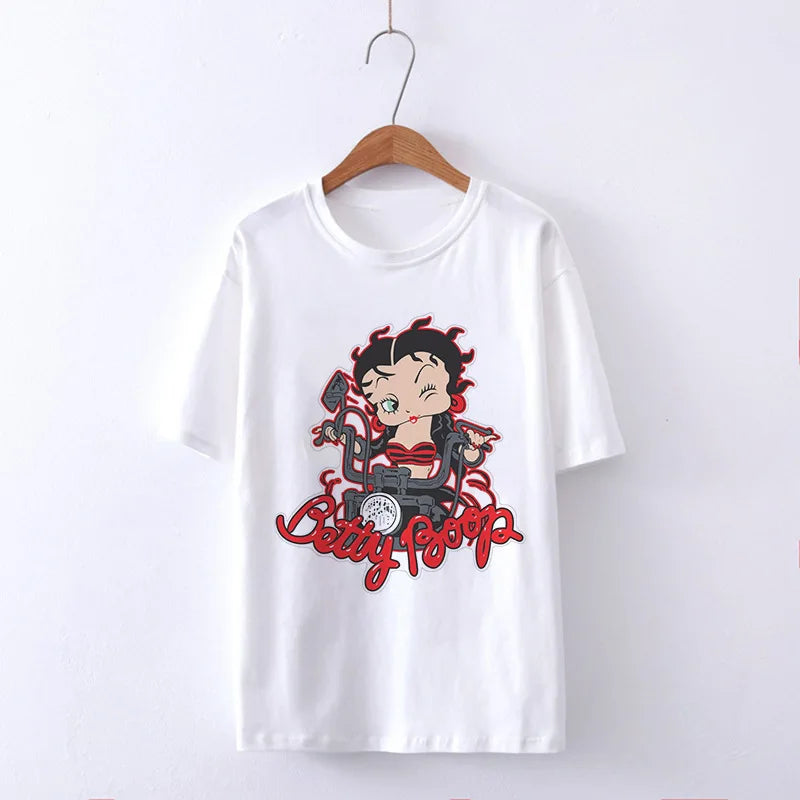 Betty Boop Graphic Crewneck Short-Sleeve T-Shirt