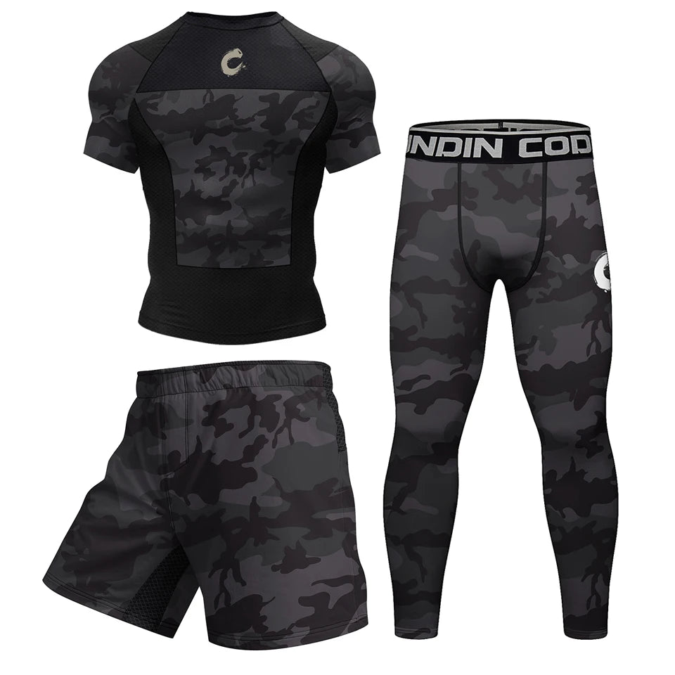 Compression Training Top and Shorts Set with Piece Options